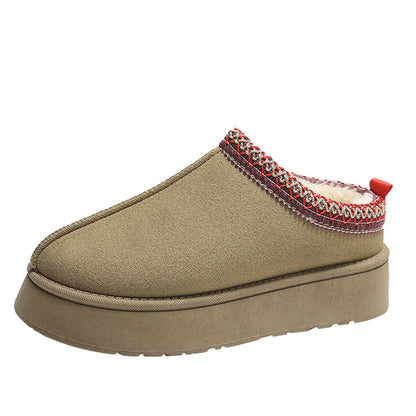 Fur Lined Suede Outdoor Slippers | Water Resistant