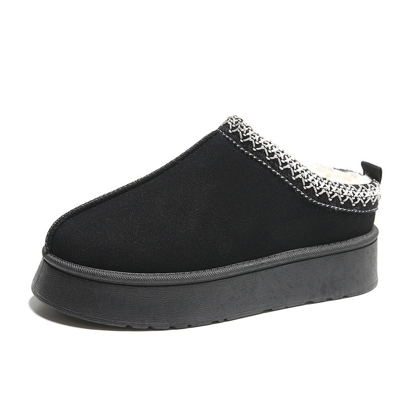 Fur Lined Suede Outdoor Slippers | Water Resistant