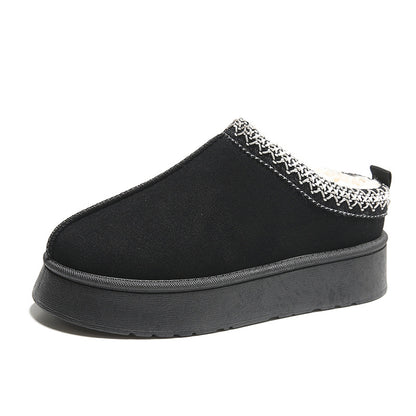 Fur Lined Suede Outdoor Slippers | Water Resistant
