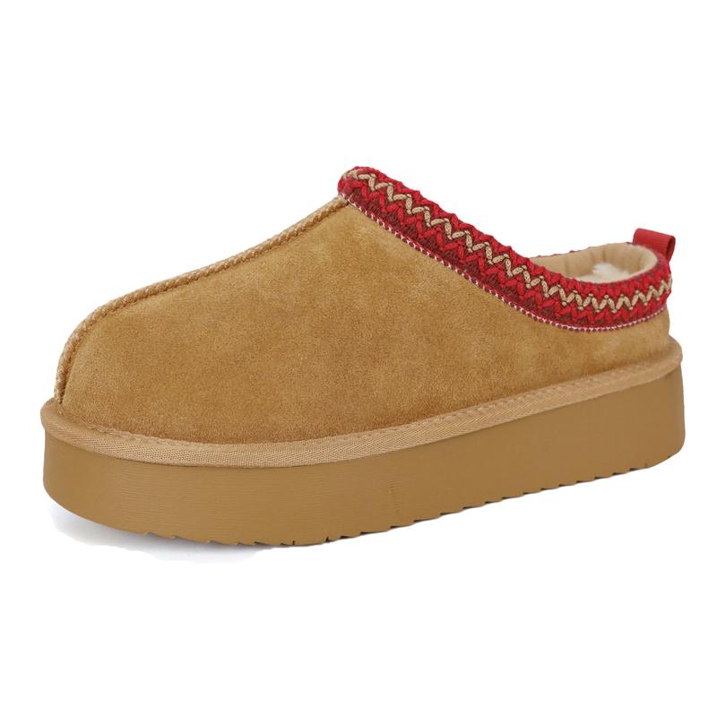 Fur Lined Suede Outdoor Slippers | Water Resistant