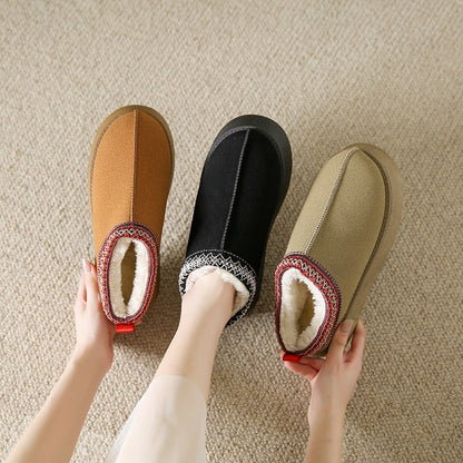 Fur Lined Suede Outdoor Slippers | Water Resistant