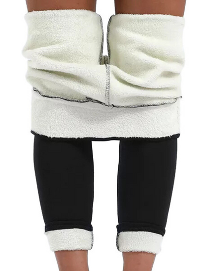 Sherpa-Fur Leggings | Toasty Warm & Figure Shaping
