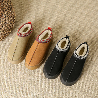 Fur Lined Suede Outdoor Slippers | Water Resistant