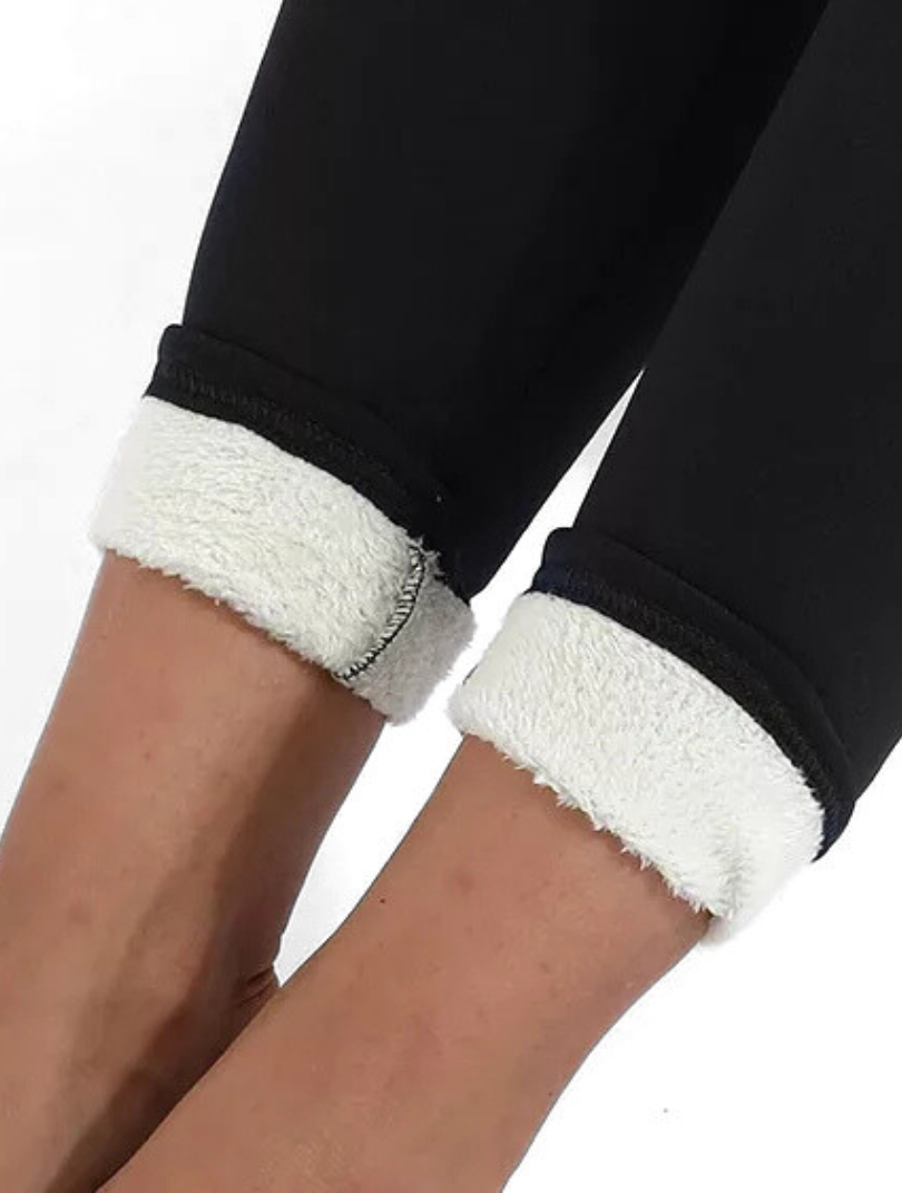 Sherpa-Fur Leggings | Toasty Warm & Figure Shaping