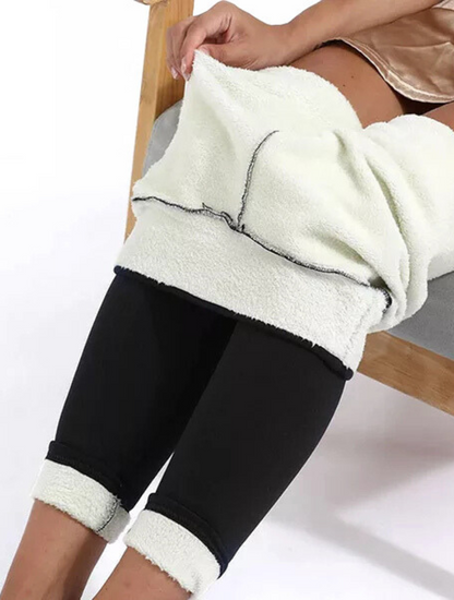 Sherpa-Fur Leggings | Toasty Warm & Figure Shaping